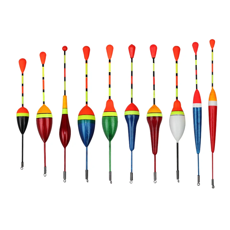 

10pcs/set Long Tail Fishing Float Large Buoyancy Fishing Bobber Vertical Buoy Float Fluctuate Float Buoy Fishing Accessories