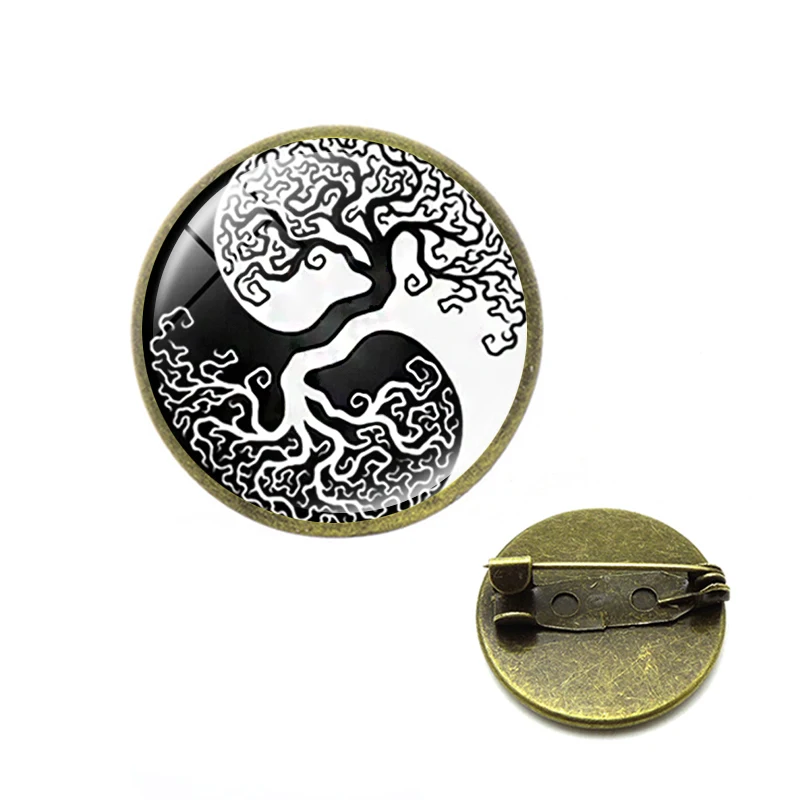 Новый Инь (железная Гуаньинь) Ян сплетен Броши нетрадиционной брошь шпильки Ying