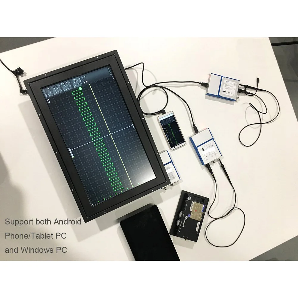 Digital Portable Oscilloscope OSC482 OSC482M PC Android USB 2.0 Virtual 2CH Bandwidth 20Mhz Sampling Data 50MSa/s | Инструменты