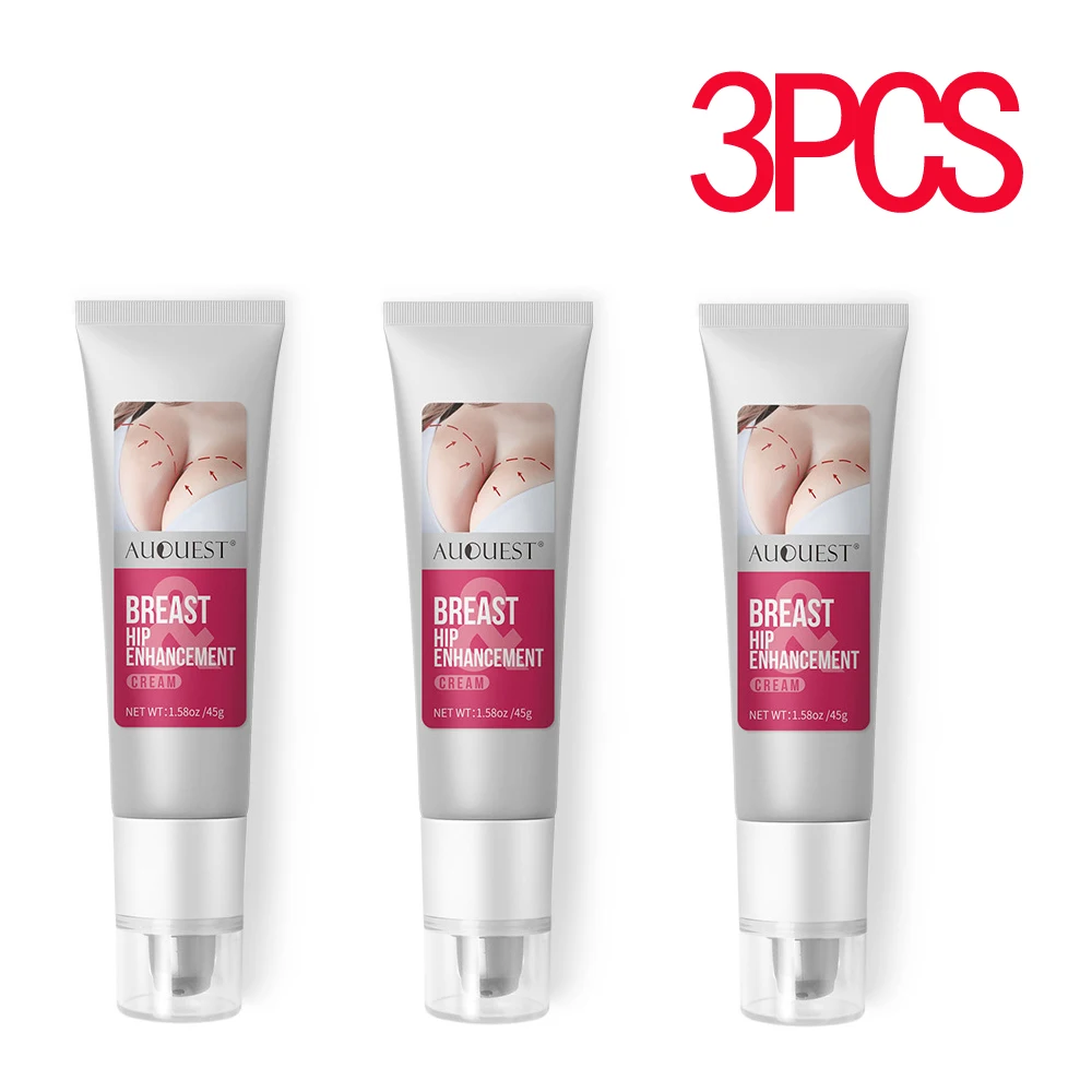 

AuQuest Breast Butt Enhancer Firming and Lifting Body Cream Breast Enlargement Hip Enhancement Cream Sexy Body Care 3 pcs