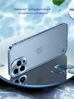 with lens protection back case for iphone 13 12 pro max aluminum luxury ultra thin metal pc cover
