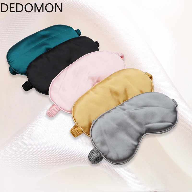 Маска для сна шелковая двухсторонняя затеняющая маска глаз повязка на глаза