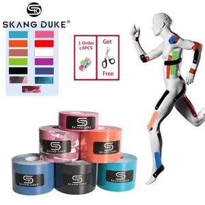 Эластичные Спортивные пластырь кинезиологическая лента, 2 размера, длина 5 м, для занятий спортом, теннисом, бега, ухода за мышцами колена