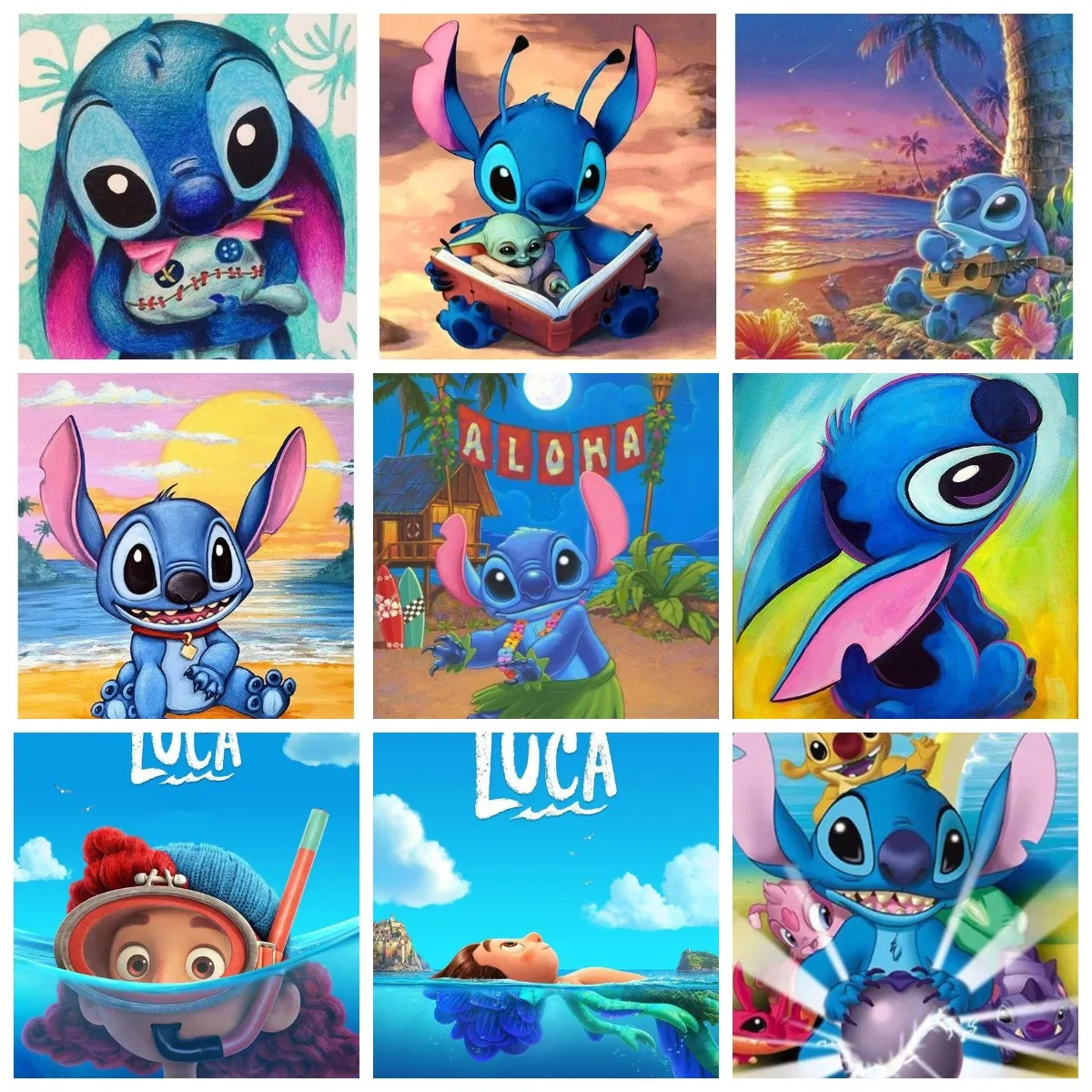 

Disney Star Baby Stitch DIY Diamond Painting Cartoon 5D Embroidery Cross Stitch Rhinestone Child Gift Painting Wall Decor