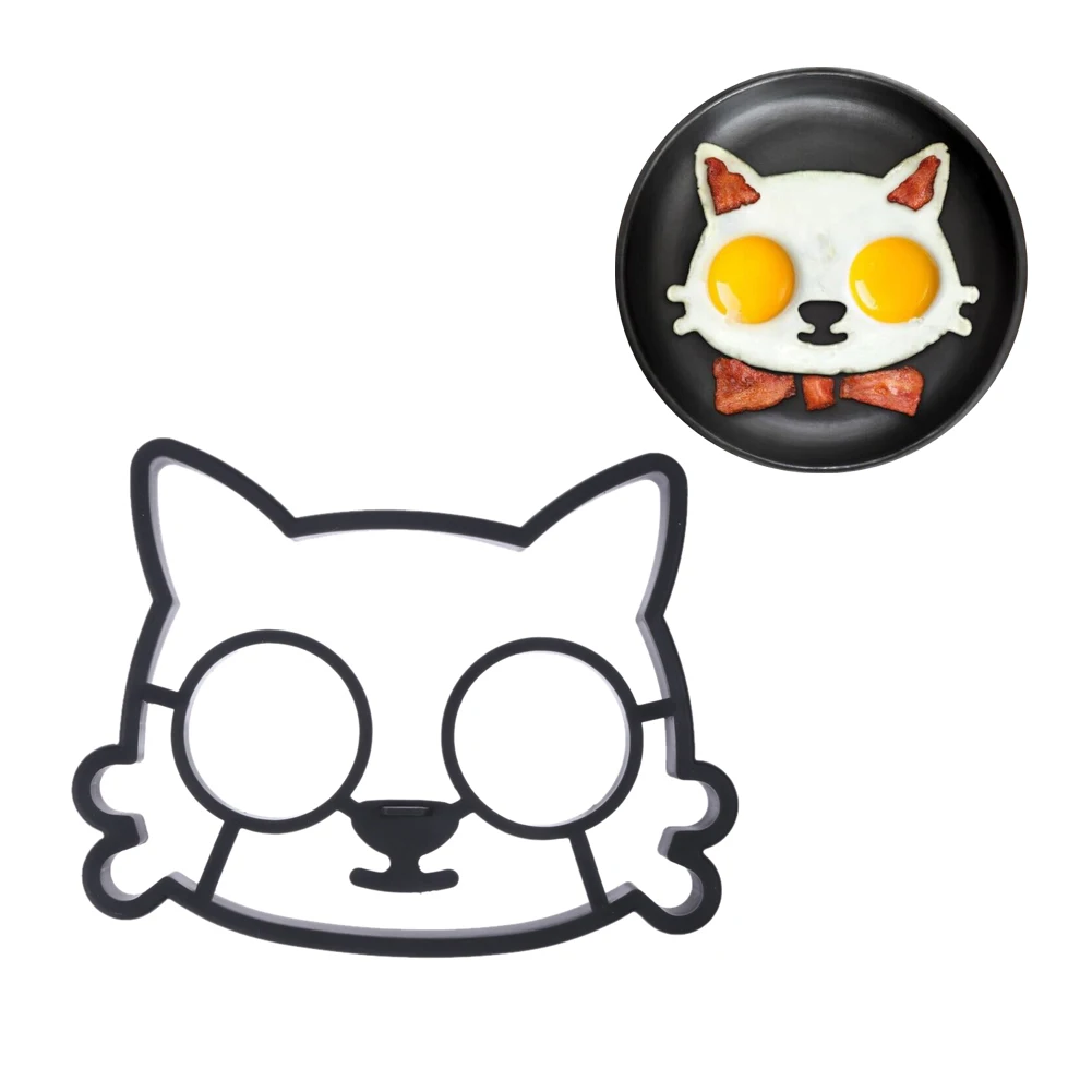 Силиконовые кошка толще силикагель формы для обжаривание яиц инструменты омлета