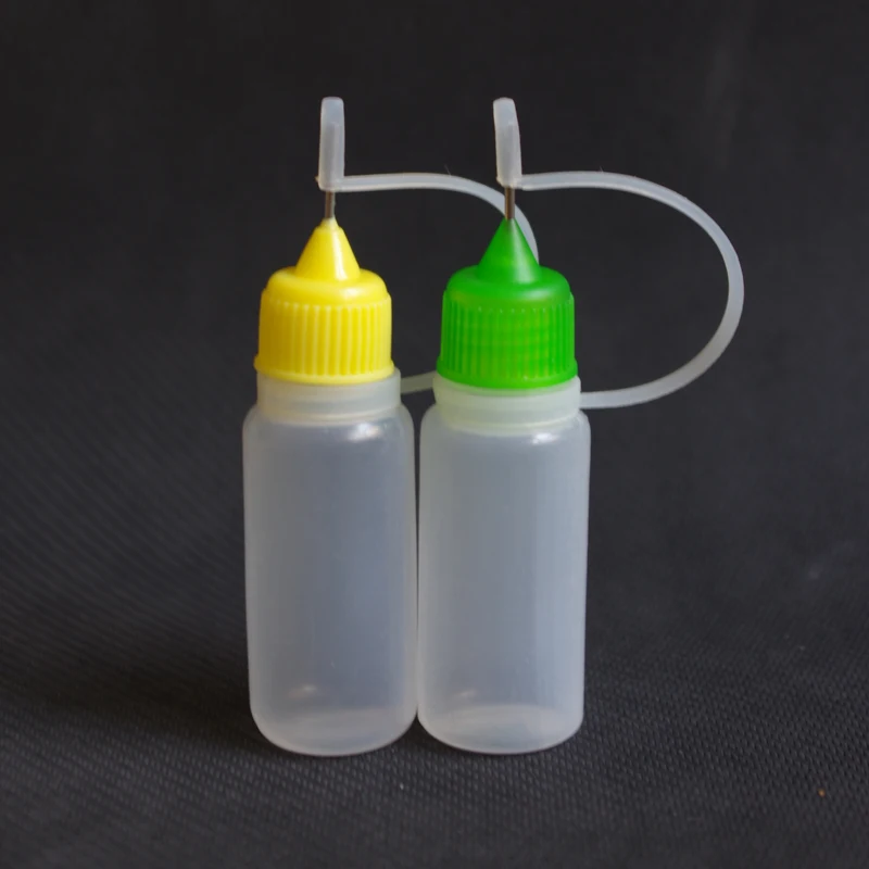 Оптовая продажа пустые пластиковые флаконы с пипеткой 15 мл металлическая