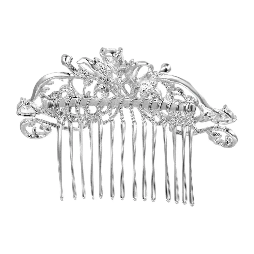 Tuliper заколки для волос женщин циркон кристалл гребни невесты свадебные