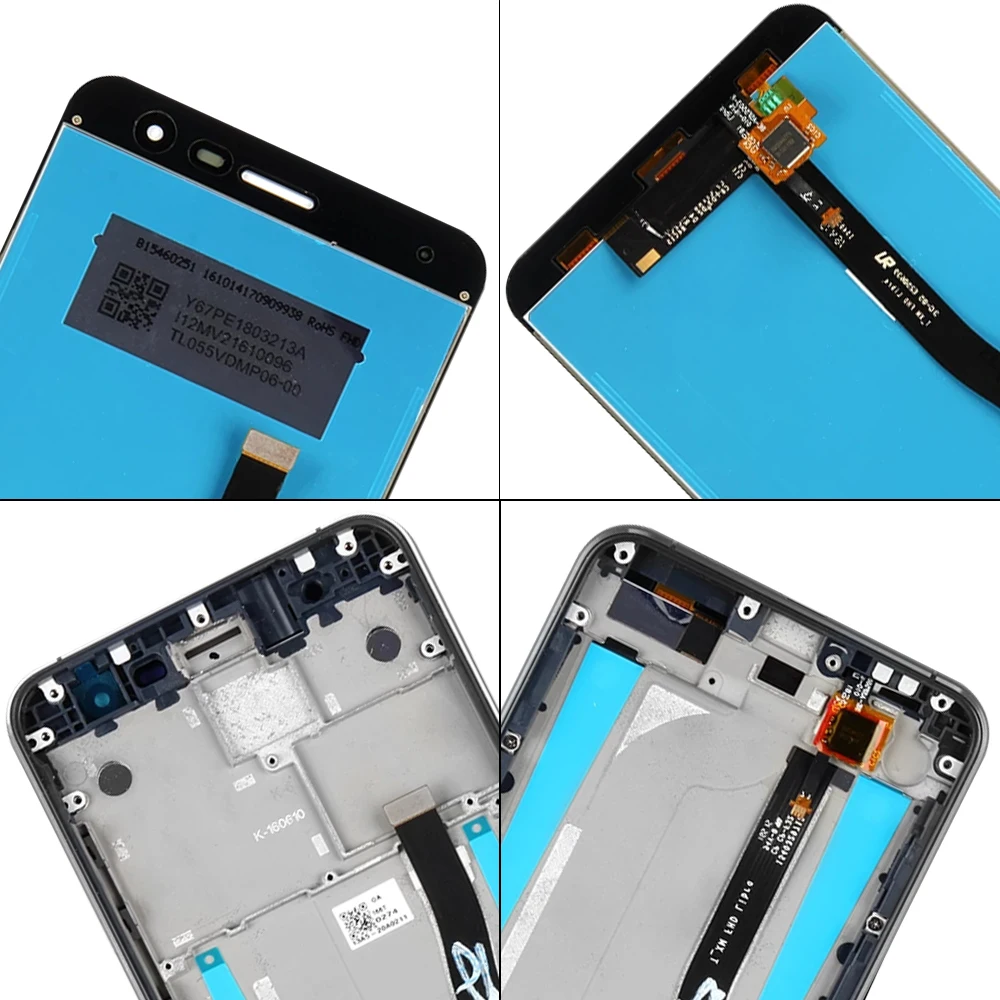 Asus-Digitalizador de pantalla t&aacute;ctil de pantalla LCD para Zenfone 3 ZE552KL, piezas de repuesto, Z012DB, Z012D-4