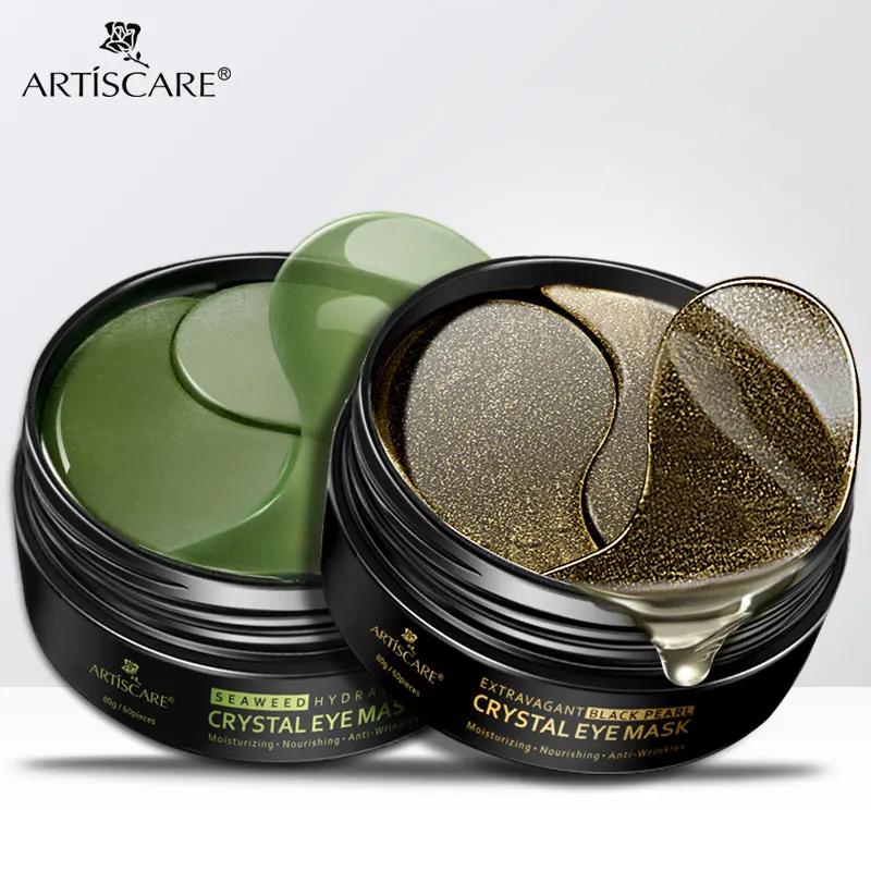 ARTISCARE черный жемчуг/водоросли коллаген накладки для глаз удаляют темные круги