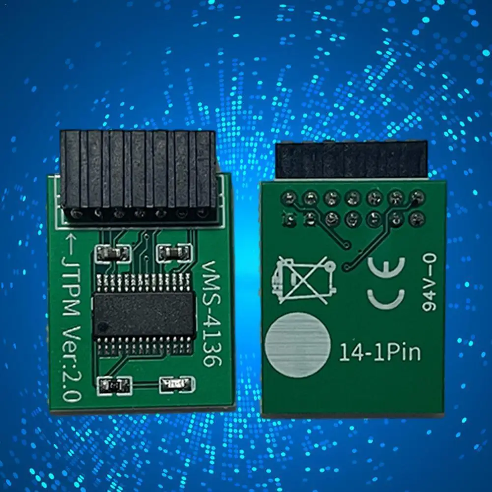 

TPM 2.0 Encryption Security Module Remote Card Windows 11 Upgrade Module 12 14 18 20-1pin To Support Multi-brand Motherboards