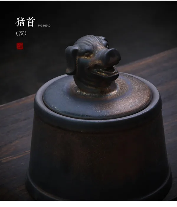 Pig Head Прах питомца Подвеска для праха после кремации урны собака кошка памятная шкатулка животное на память о похоронах 500 г большая емкость свинья лошадь бык шкатулки медь - Цвет: Pig Head