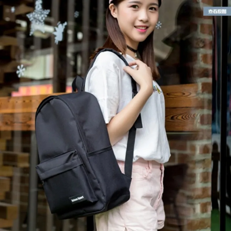 

Backpack For School Teenagers Girls Canvas Women Backpack Solid Women Bag Fashion Travel Backpack Casual Street Trend