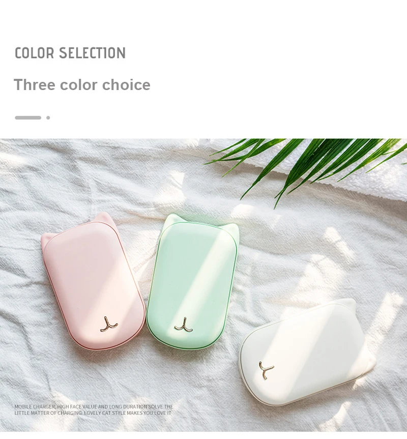 Kbxstart Mini Hand Warmer& Charging Treasure Dual-use Portable Mobile Power USB Charging Creative Explosion-proof Heater