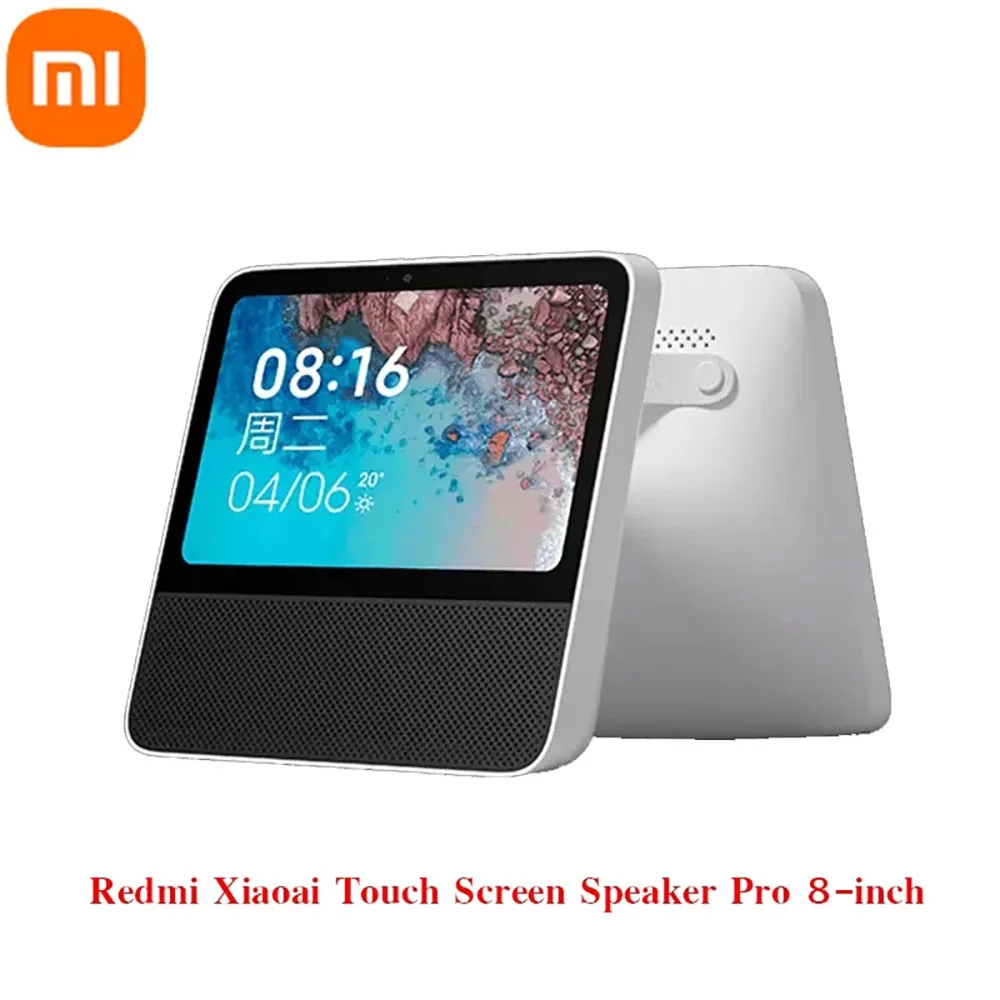 

Xiaomi Redmi Xiaoai Pro 8 Bluetooth AI Speaker with 8 Inch Touch Digital Screen Alarm Clock WiFi Smart Connection Video Call