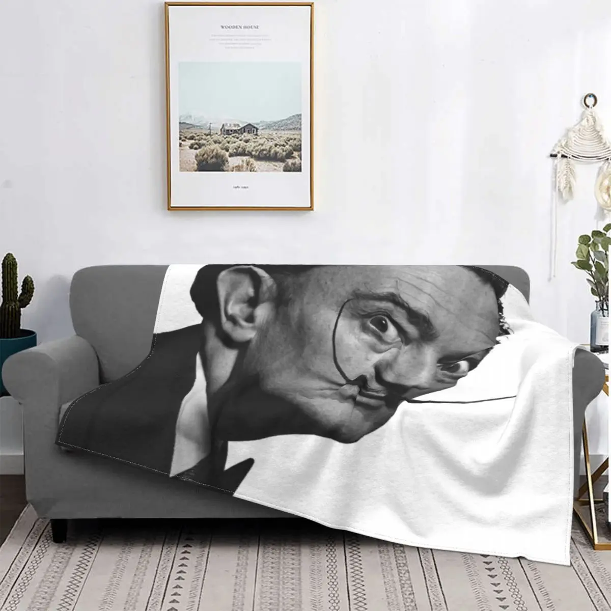 

Salvajin-manta térmica a cuadros para cama, manta a cuadros de muselina, colcha de verano, 1 manta