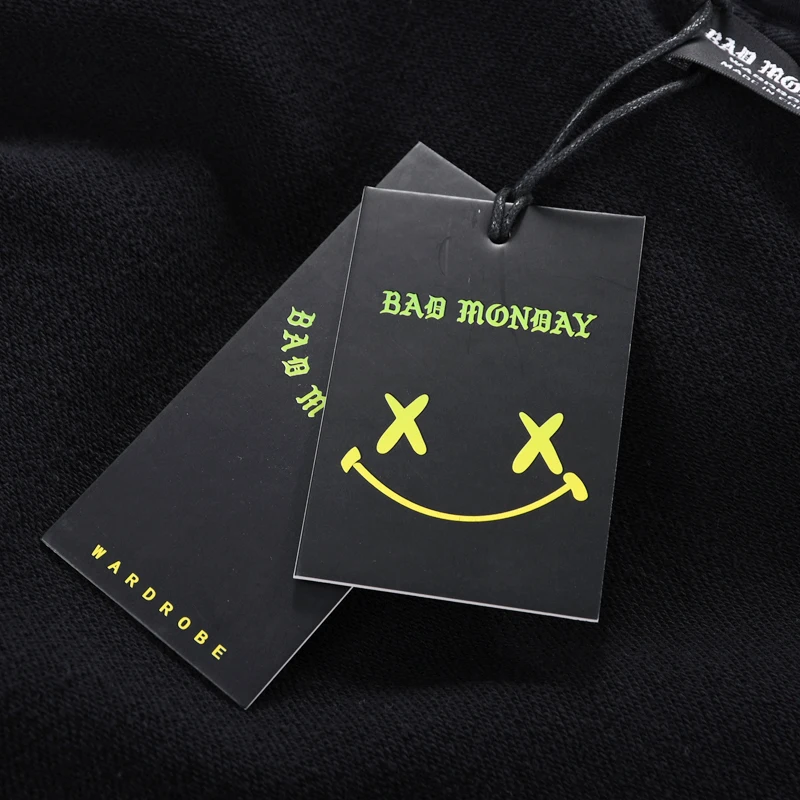 

2021 Autumn bad monday high-quality Original tag Hoodies tie-dyed Hooded Sweater long sleeve Terry Pullovers man woman