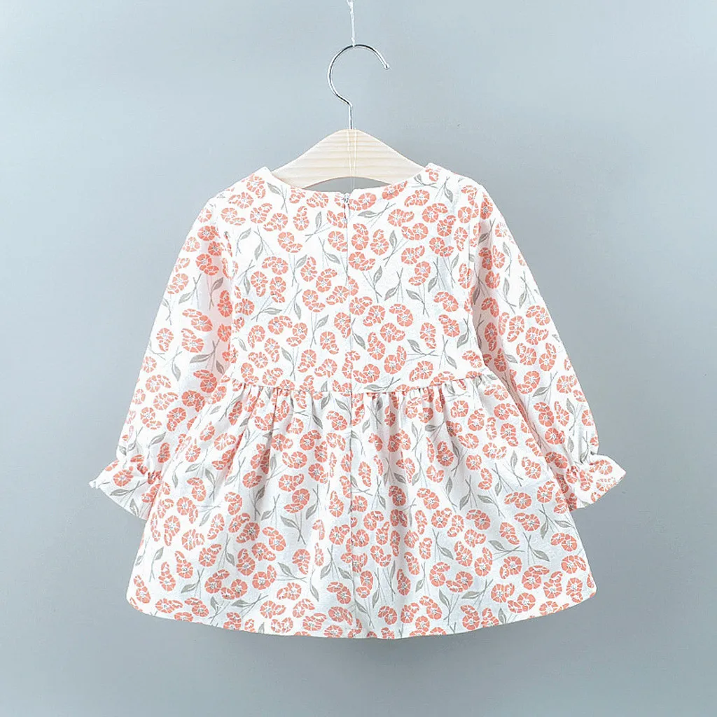 Платья для маленьких девочек зимнее платье повседневная одежда с длинным