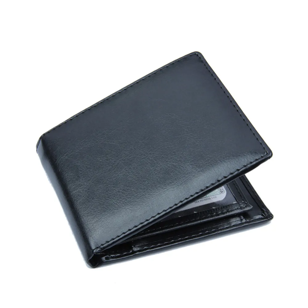 

Men Bifold Business Leather Wallet ID Credit Card Holder Purse Pockets