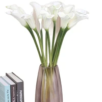 10pcs 60cm23 6 pu real touch calla lily lilies flower artificial flowers plants for wedding christmas decorations