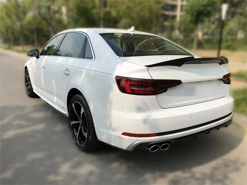 Для AUDI A4 S4 RS4 B9 B10 2017 2018 2019 2020 2021 2022 Настоящее углеродное волокно спойлер для губ