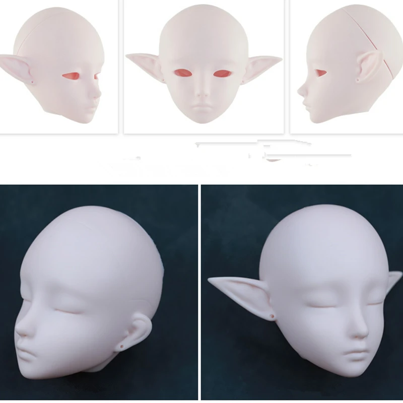 

New 1/3 BJD Whole Doll White Skin Without Makeup Sleep Eye Head Long Ears DIY Toys 22 Active Joints 60cm Dolls for Girls Gifts