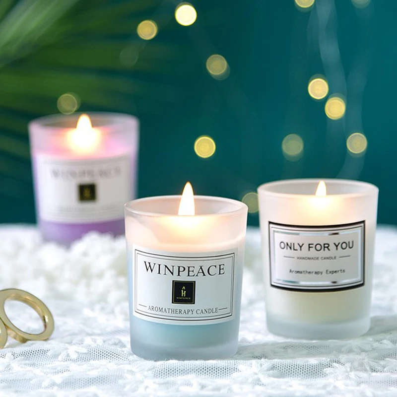 Романтическая Ароматизированная свеча маленькая банка Свеча для ароматерапии