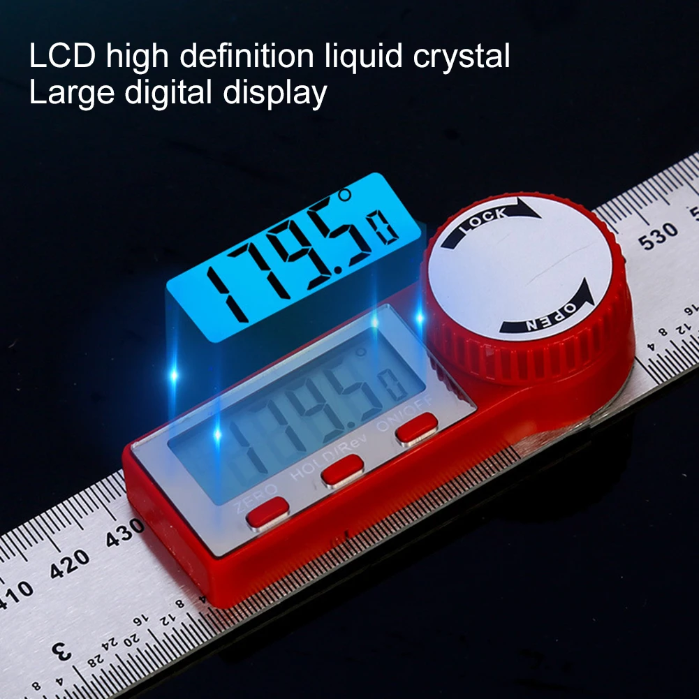 

200/300mm Digital Angle Meter Ruler Inclinometer Electron Goniometer Protractor Angle Finder Scale Measuring Tool