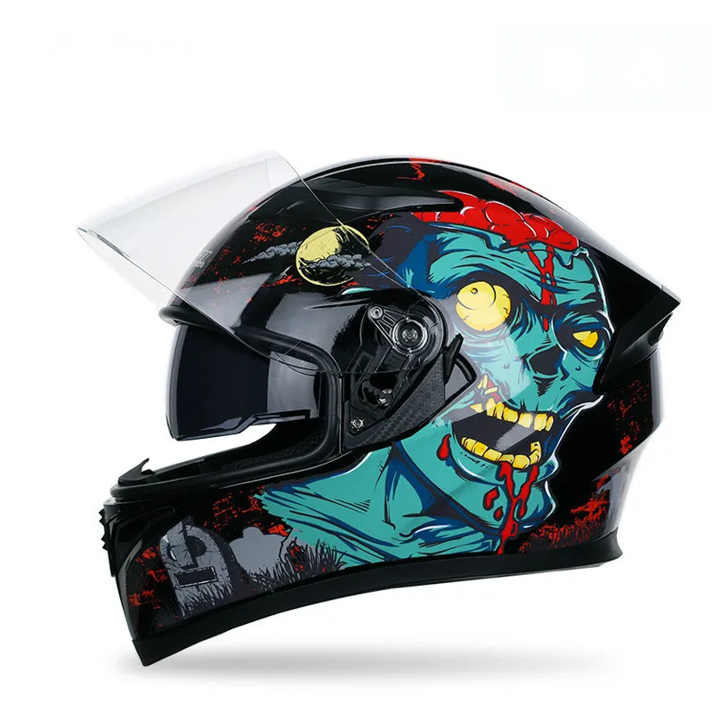

2021 стильный всесезонный мотоциклетный шлем с двойным экраном, сертификация DOT ECE, откидной мотоциклетный шлем, мотоциклетные велосипеды