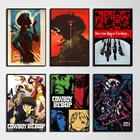 HD Печать ковбойская живопись Bebop аниме на холсте, настенное искусство, Современная Модульная картина, художественный постер, печать для гостиной, украшение для дома