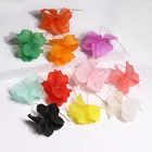 Оптовая продажа, разноцветные модные полимерные длинные серьги ZA в виде цветка, лидер продаж 2021, богемные висячие серьги ручной работы с лепестками для женщин, подарок