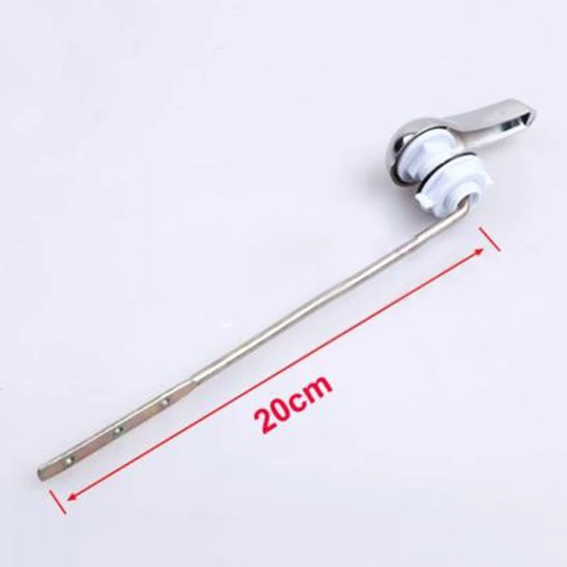 

New Universal Toilet Tank Flush Lever Chrome Finish Toilet Iron Handle Toilet Tank Accessory Bathroom Tools