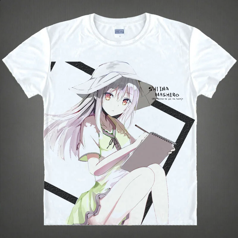 Sakurasou нет домашних животных ПА Kanojo футболка сората Канда печатных футболки с