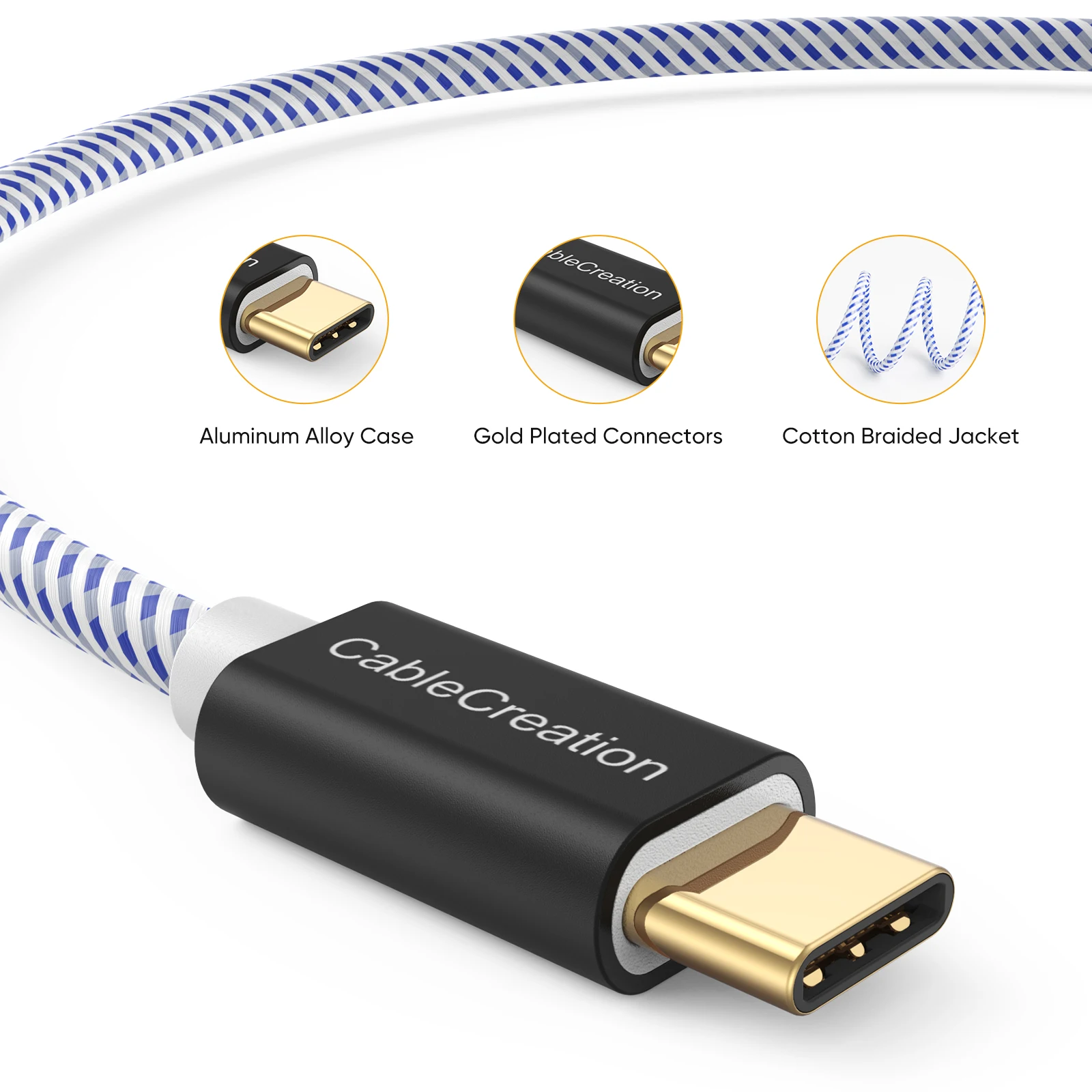 Кабель USB-C Cablecreation для Samsung S20 S21 Xiaomi 480 Мбит/с мобильный телефон | Электроника