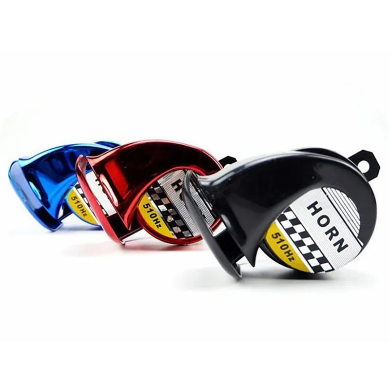 5 Kinds of Colour Motorcycle Modification Snail Horns High and Low Dual Tone Horn Speaker 12v