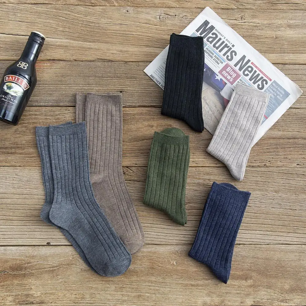 Носки мужские базовые 4 сезона хлопок вязание ребристые дезодорирующие и