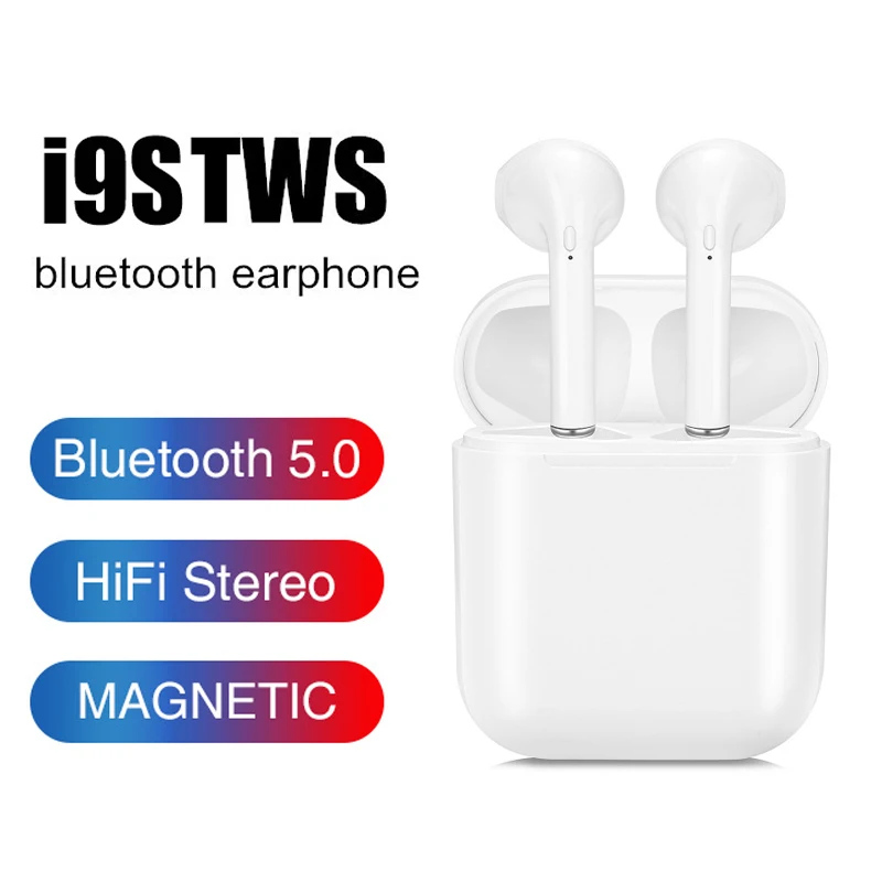 I9S-tws I9s TWS 5,0 Bluetooth наушники, беспроводные наушники, Спортивная гарнитура, стерео гарнитура, игровая гарнитура для телефона samsung huawei - Цвет: I9S-tws