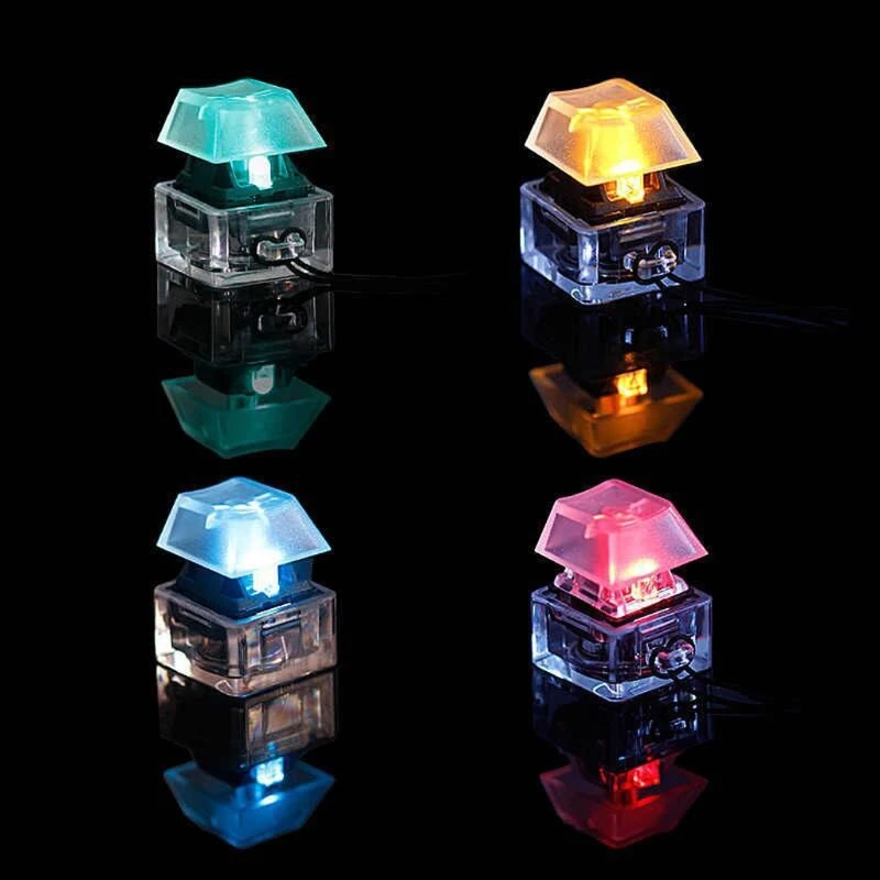 Механический переключатель RGB брелок с светильник кой для клавиатуры