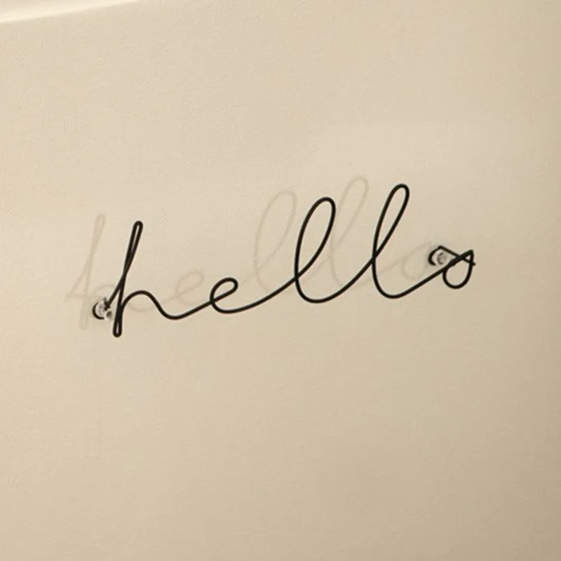 1 шт. скандинавские простые железные буквы настенное украшение для гостиной