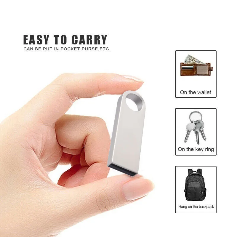 

Metal Mini USB Flash Drive 1GB 2GB 4GB 8GB 32GB USB 2.0 Flash Drive Disk Memory Pen Stick U Disk for Laptop PC