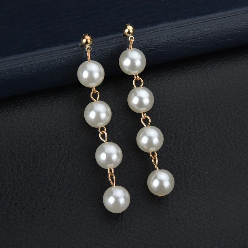 Серьги-подвески женские с жемчугом и искусственным | Украшения аксессуары