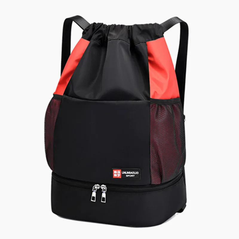 Men's Bag Sports Gym Athletics Shoes Basketball Lightweight Drawstring Ball Shoulder Bolsas For Fitness Women's Travel Backpacks