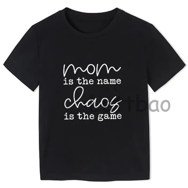 

Mom Life Print Funny Kids T Shirt Casual Short Sleeve O Neck Shirts Children's Hipster Tops Tees Oversized Clothes