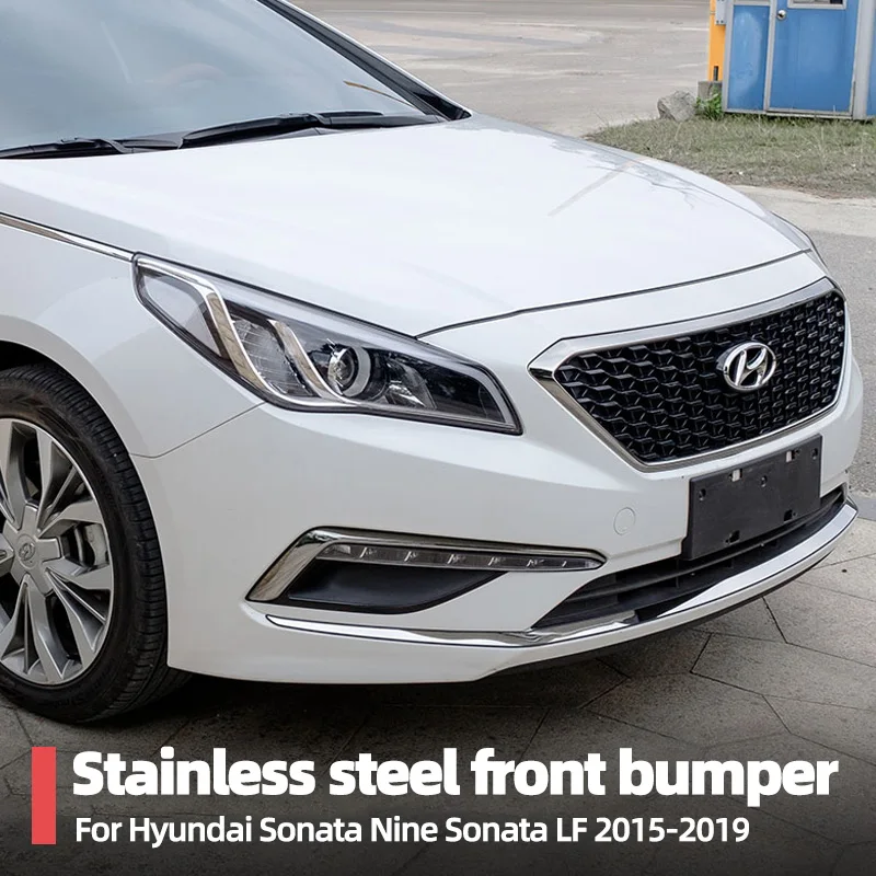 Для Hyundai Sonata Nine LF 2015-2019 автомобильный передний бампер под декоративной лентой