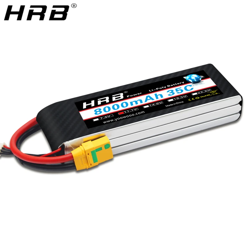 HRB 3S 11 1 V 8000mah 35C XT150 T Deans XT90 EC5 XT60 TRX LiPo батарея для Traxxas автомобиля RC вертолет Самолет