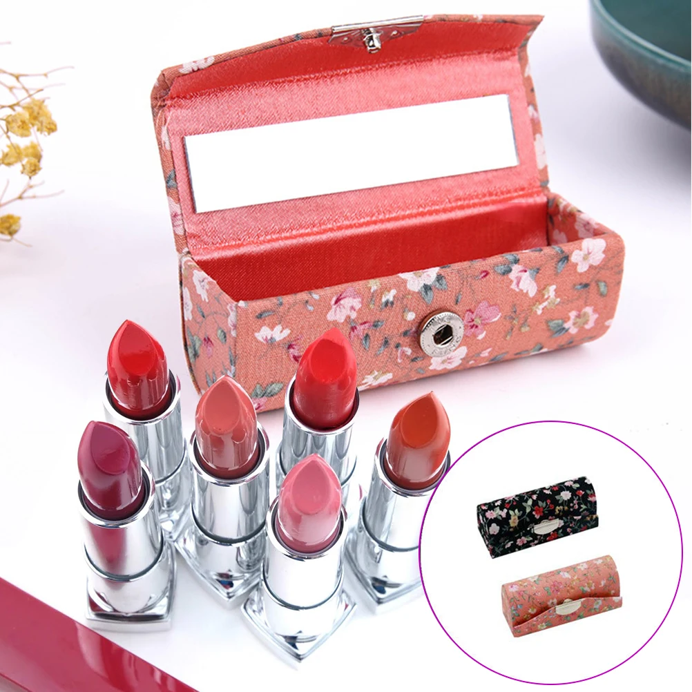 

2 шт., цветочный чехол для губной помады в стиле ретро