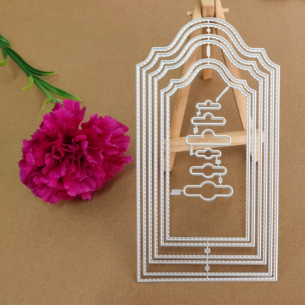 

Personality wallpaper background tag 6 sets of combination art metal cutting die stamping die scrapbook paper technology DIY