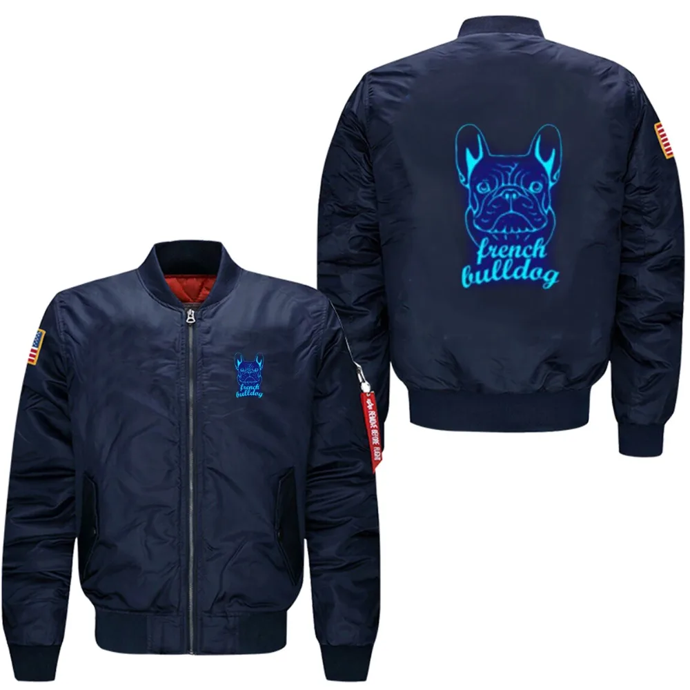 2019 Новая зимняя мужская куртка с воротником стойкой пилота повседневные куртки