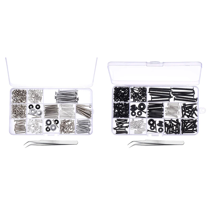 

Electric Guitar Screw Kit Assortment Box with Springs for Electric Guitar Bridge,Pickguard Tuner and A Tweezer