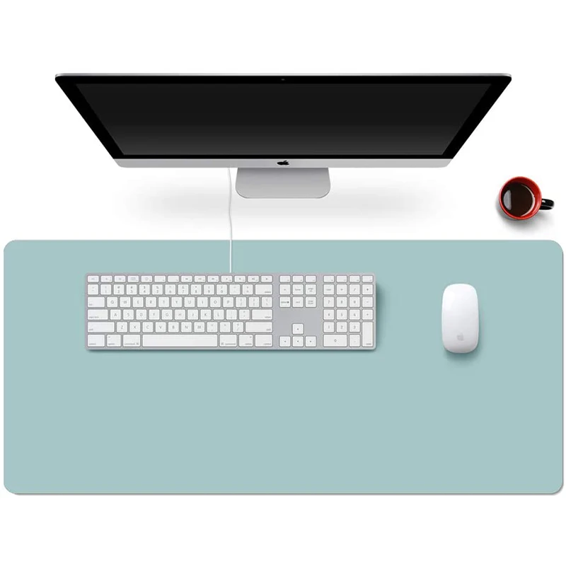 

Большой кожаный коврик для мыши, защитный коврик для рабочего стола из искусственной кожи, настольный водонепроницаемый коврик для клавиат...