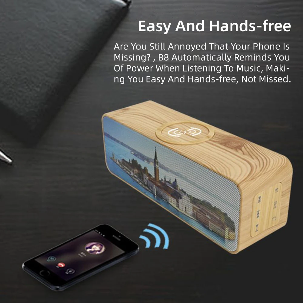 Bluetooth открытый динамик W5 большой объем сабвуфер беспроводной зарядки мини аудио